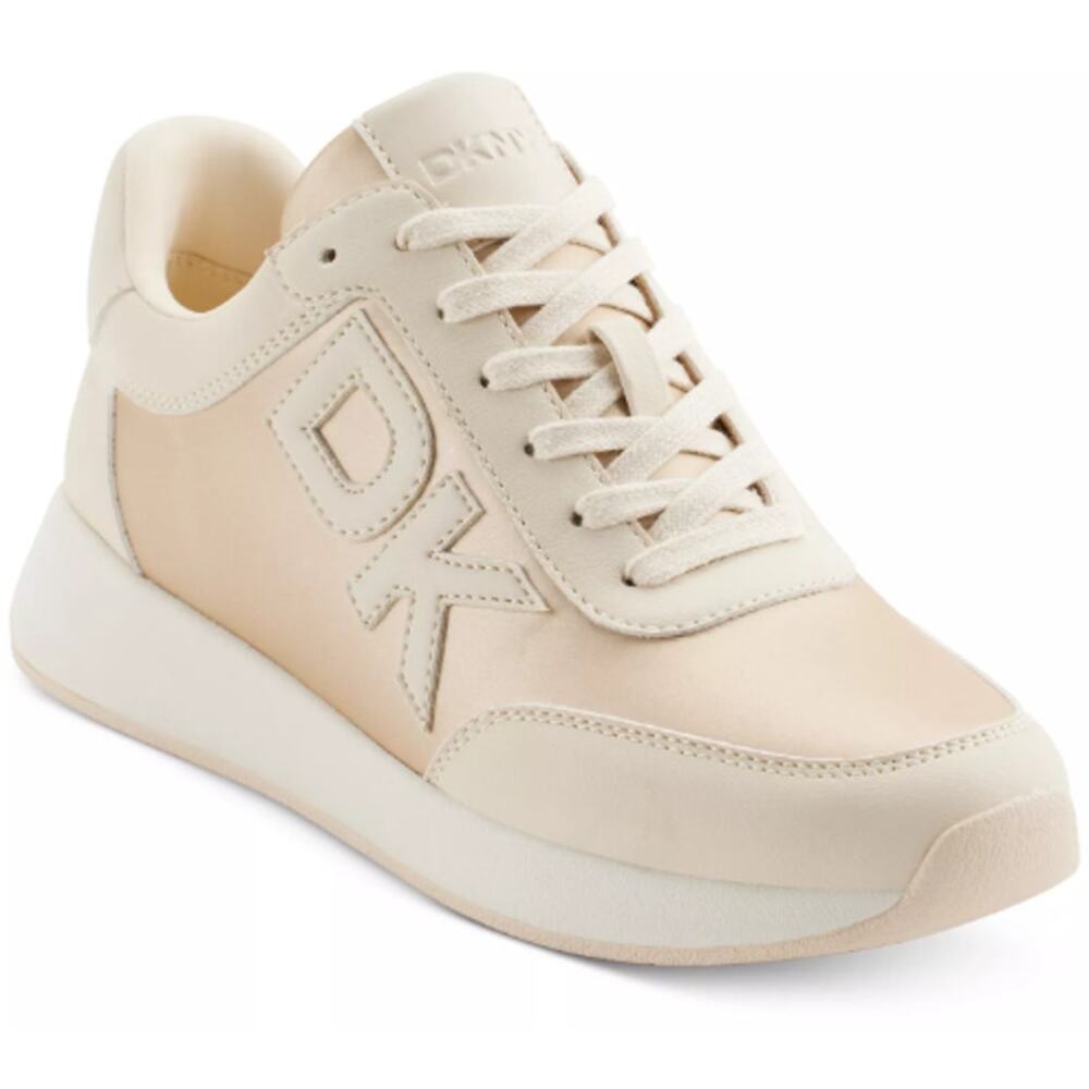 DKNY Women's Bone Oaks Logo Applique Athletic Lace Up Sneakers Size 8M